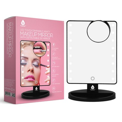 Pursonic Led Lighted Vanity Makeup Mirror - Black