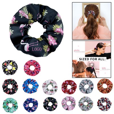 Solid Color Satin Scrunchie