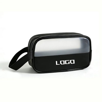 Small Size PU Waterproof Cosmetic Zipper Bag