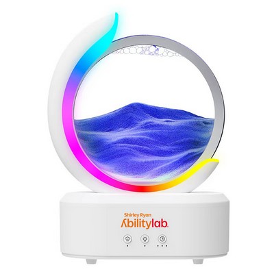 Moving Sand Art Picture Round Essential Oil Diffuser
