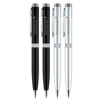 Union Printed - Diamond Rollerball Twist Metal Pen