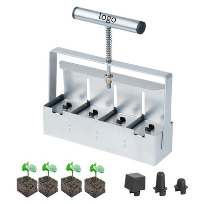 Handheld 4-Cell Soil Block Maker
