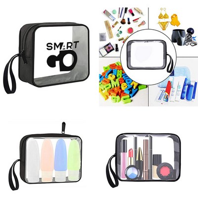 Clear Travel Toiletry Bag with Zipper