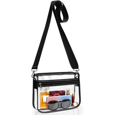 Clear PVC Crossbody Bag