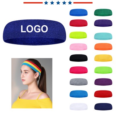 Sweat-absorbing sports headband