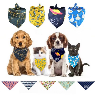 Full Color Polyester Sublimation Pet Bandana