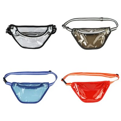 Clear Fanny Zipper Waist Pack