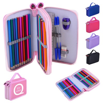 Double Layer Large Capacity Pencil Cases