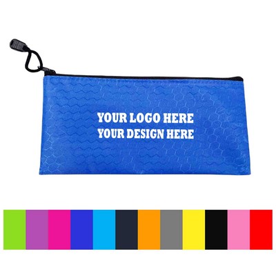 A6 Oxford Zippered Pencil Pouch