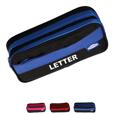 Large Capacity Double Layer Pencil Case
