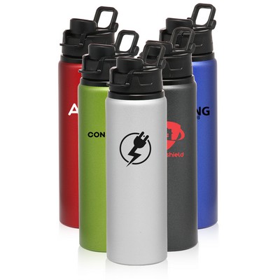 25 oz. Aluminum Water Bottles with Snap Lid