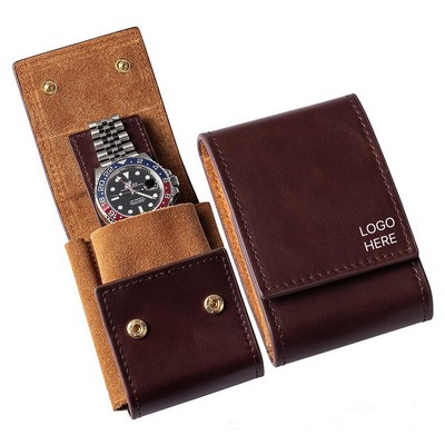 Travel Watch Pouch Protective Envelope Watch Case Jewelry Snap Closure